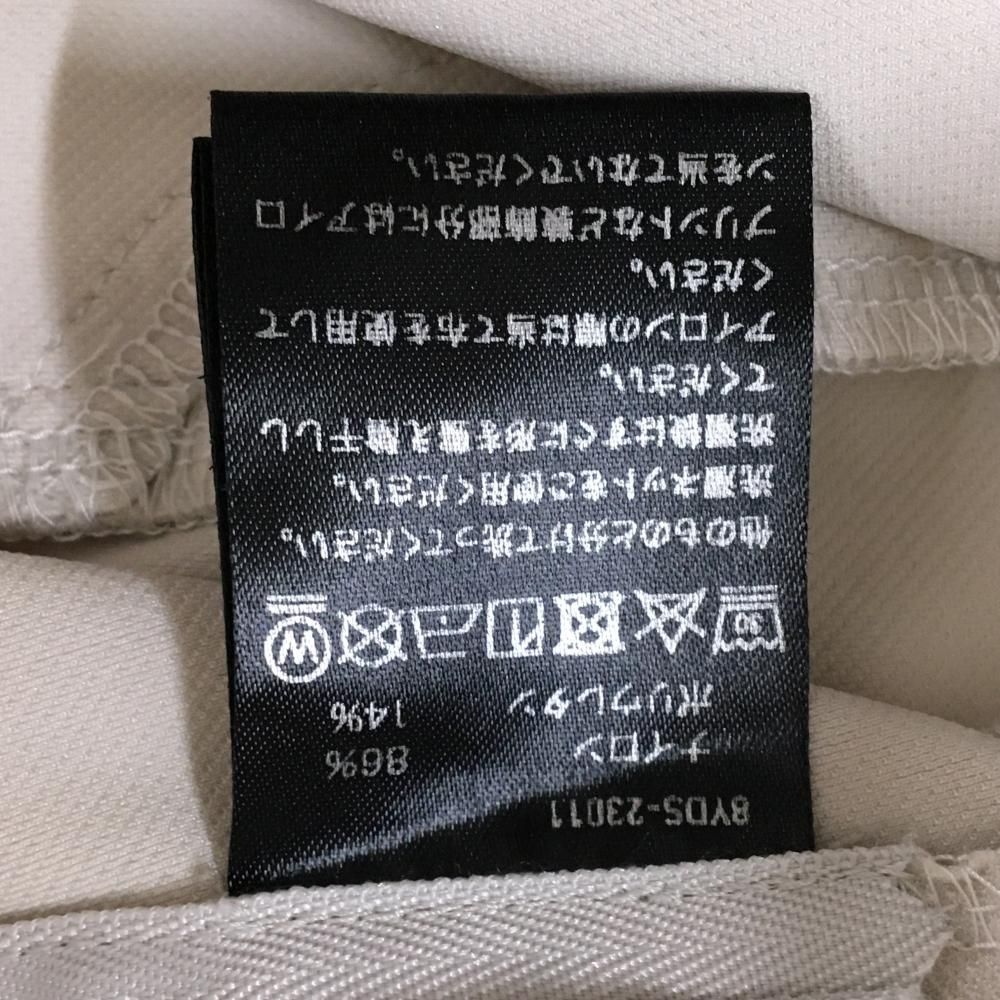 超美品】ハチヤーズ スカート ライトグレー 後裾プリーツ ロゴ