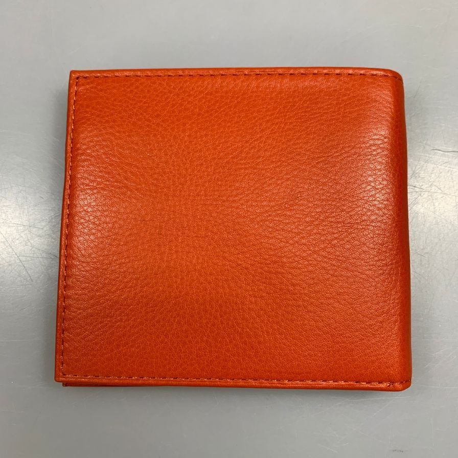 新品　ポロラルフローレン　、二つ折り財布、ネイビーオレンジ、ホースマーク刻印 POLO RALPH LAUREN（ポロ・ラルフローレン） 並行輸入 ポロ ラルフ