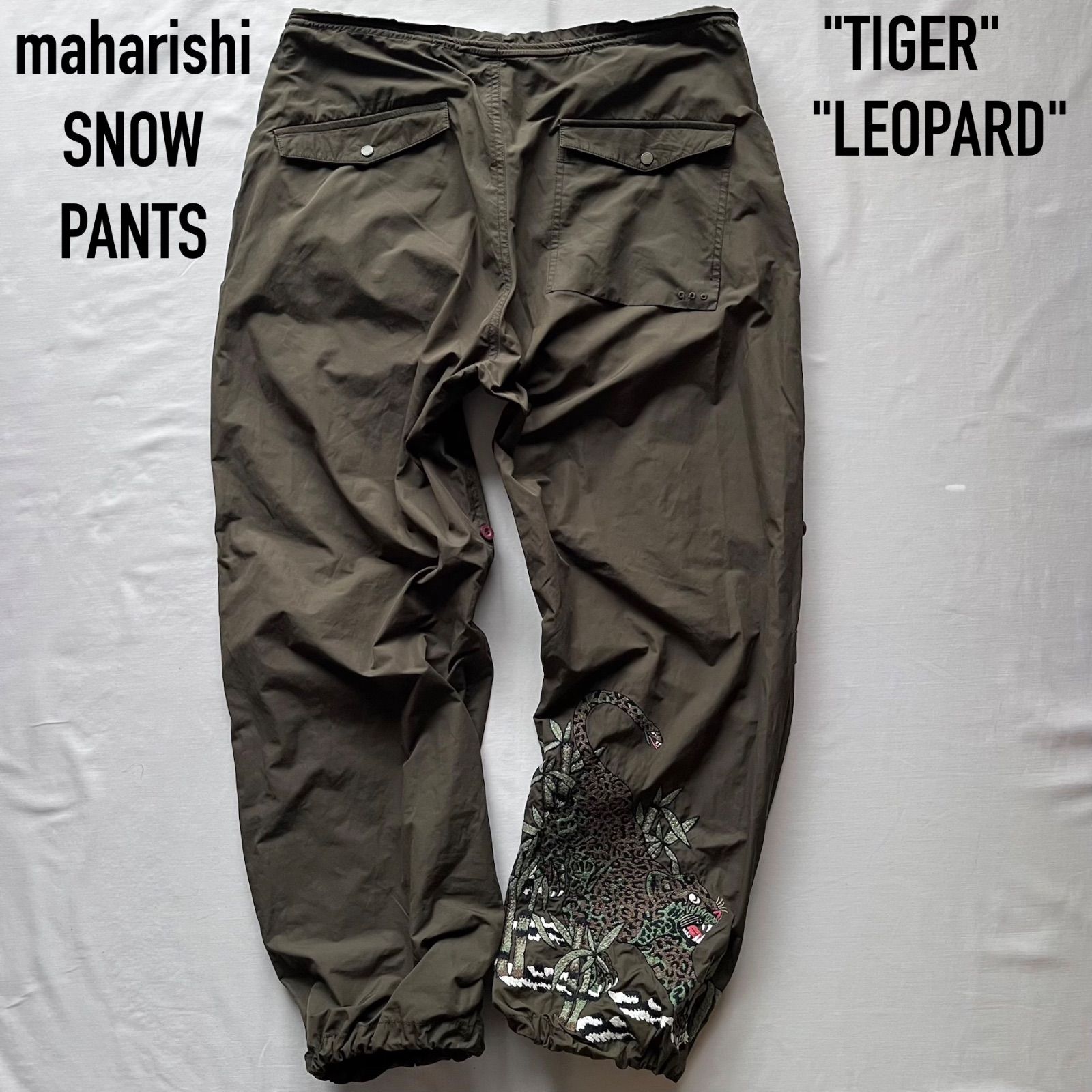 maharishi 迷彩パンツ Sサイズ　マハリシ maharishi(マハリシ) 刺繍カーゴパンツ カーキ サイズ S｜【公式