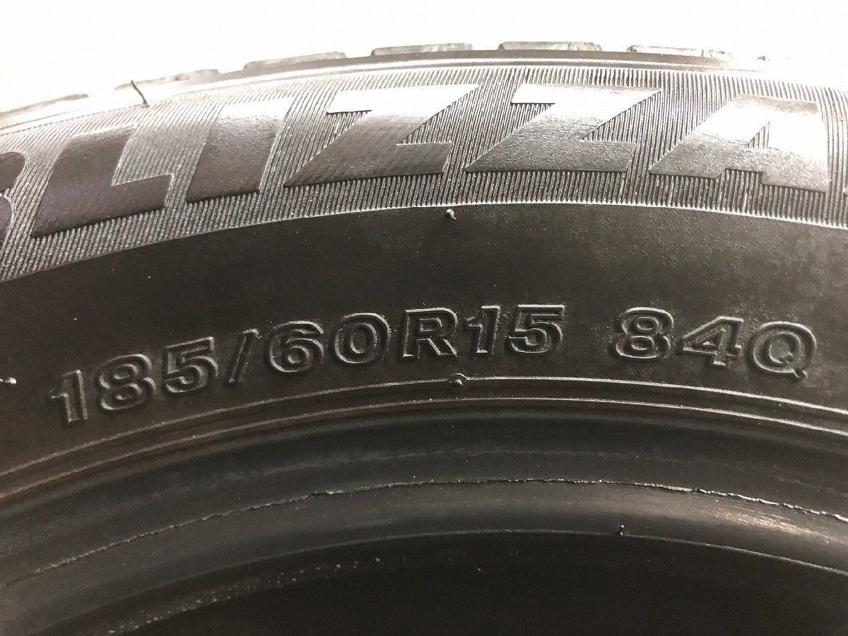 BS BRIDGESTONE BLIZZAK VRX3 185/60R15 15インチ スタッドレス 4本 22年製 バリ溝 シエンタ ヴィッツ ヤリス グレイス等　(STG088) 新品同様 4本SET】ブリヂストン ブリザック VRX [185/60R15 84Q] バリ