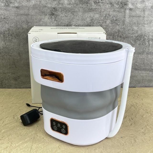 ミニ折りたたみ洗濯機 【中古】動作保証 KPONE S810 WASHING ミニ洗濯 