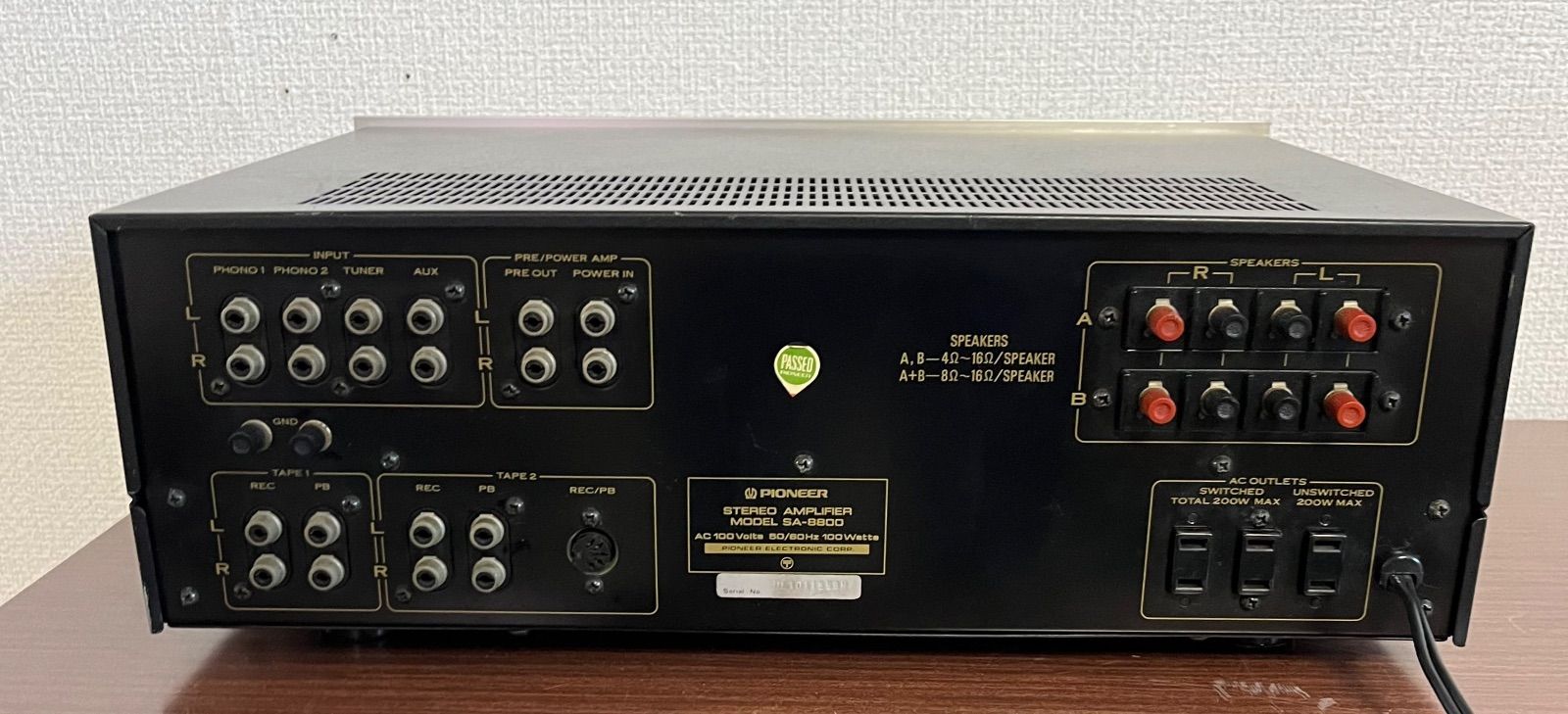 パイオニア SA-8800 ジャンクとします 【公式通販】
