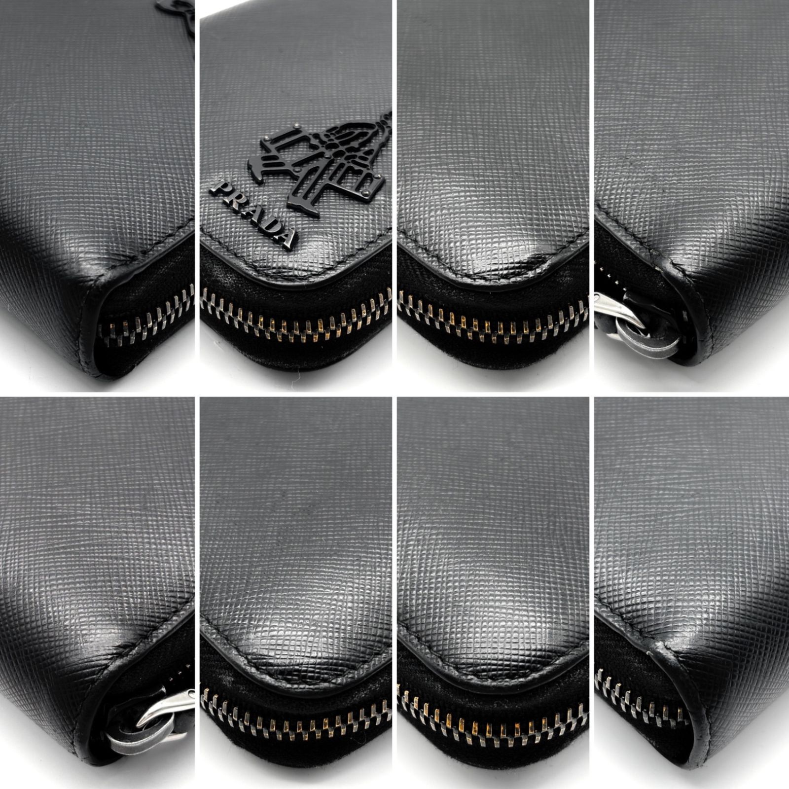 PRADA プラダ ポーターコラボ ラウンドファスナー 長財布 サフィアーノ 