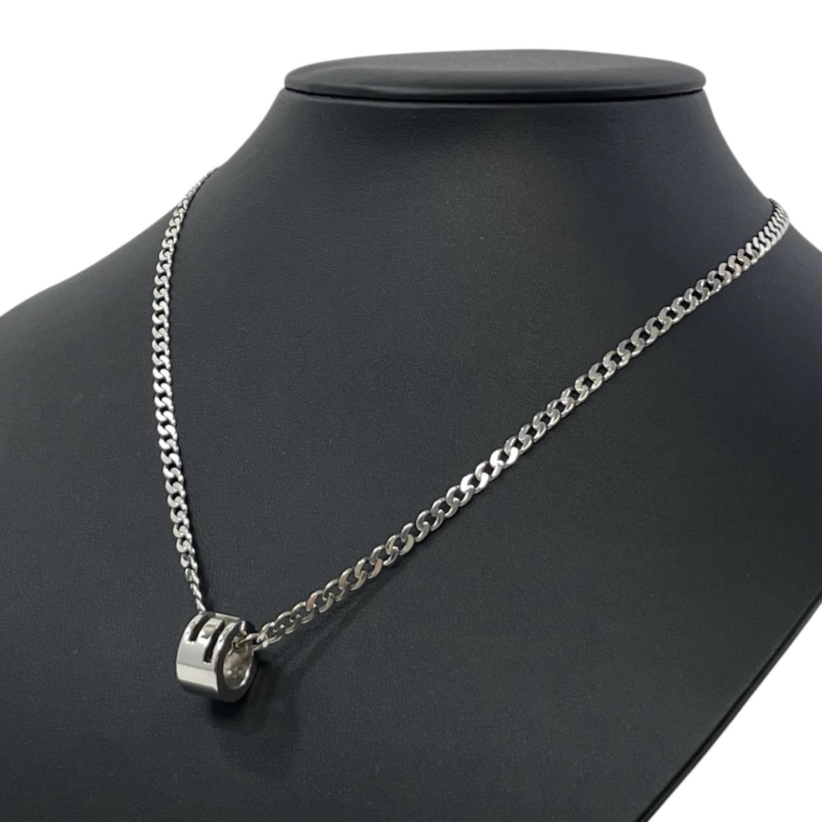 中古】GUCCI | グッチ Gリング ネックレス 223351 シルバー【尾張小牧 