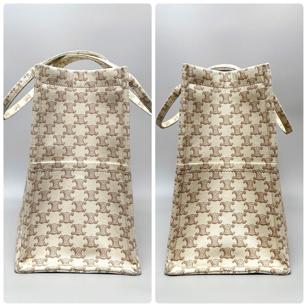 CELINE/ ラージカバタイス トリオンフキャンバス トートバッグ