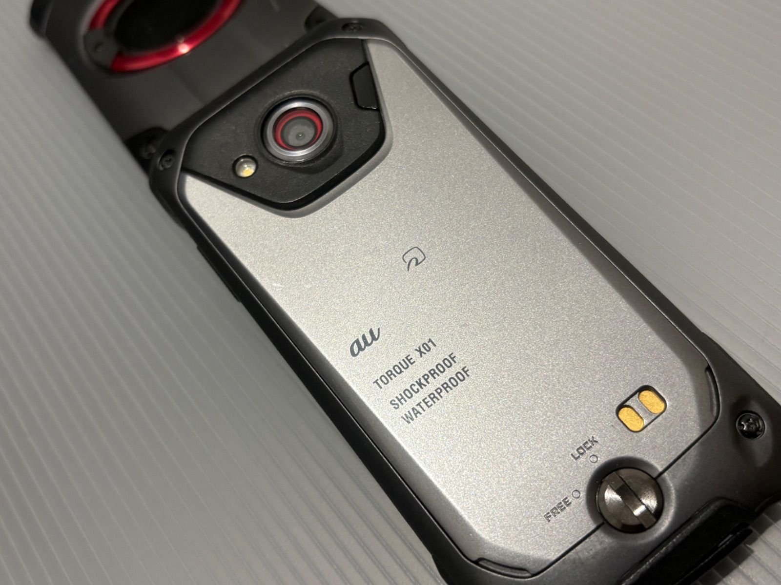 KYOCERA TORQUE X01 ガラケー 初期化済 シルバー - メルカリ