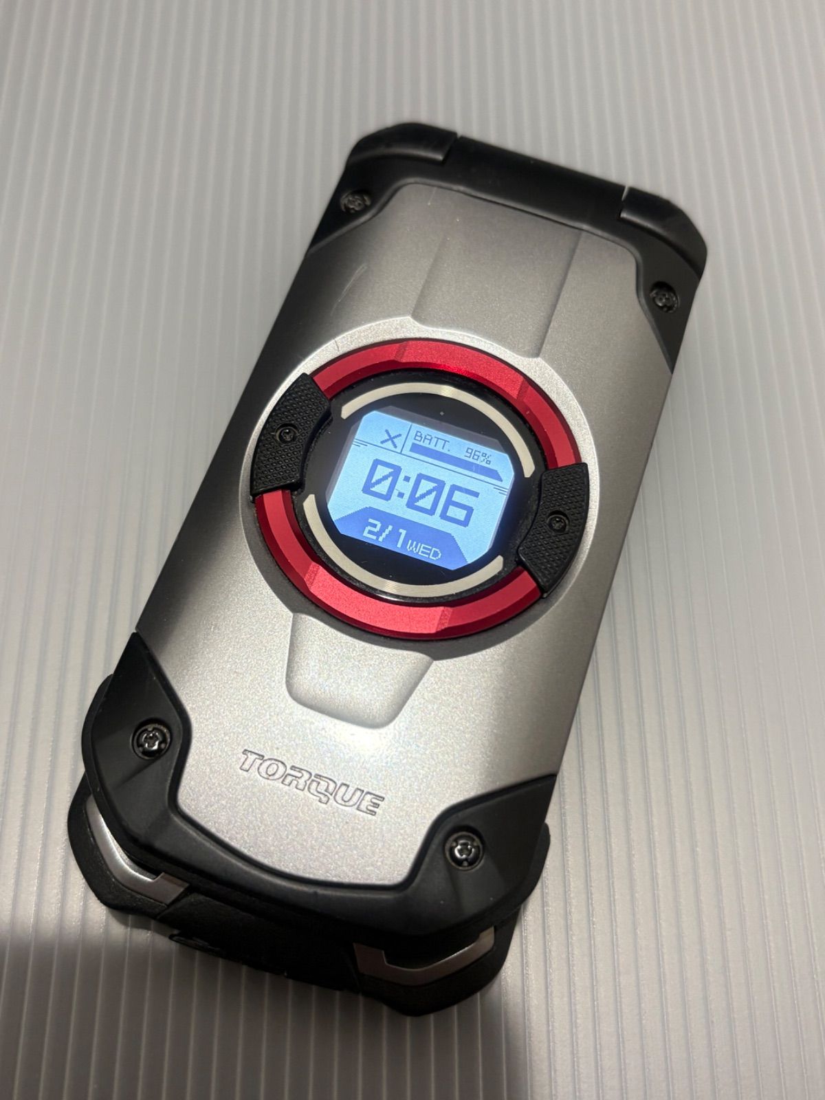 KYOCERA TORQUE X01 ガラケー 初期化済 シルバー - メルカリ