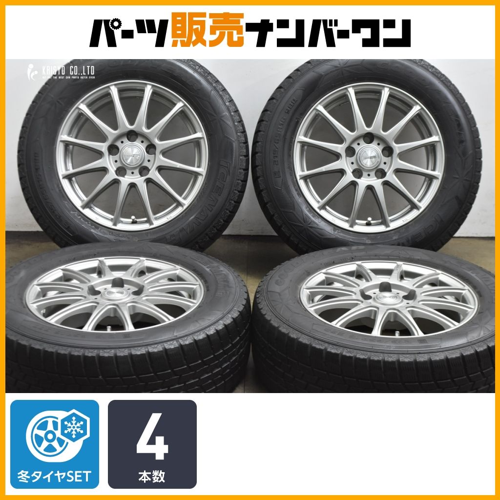 交換用に】ラブリオン 16in 6.5J +38 PCD114.3 グッドイヤー アイス 