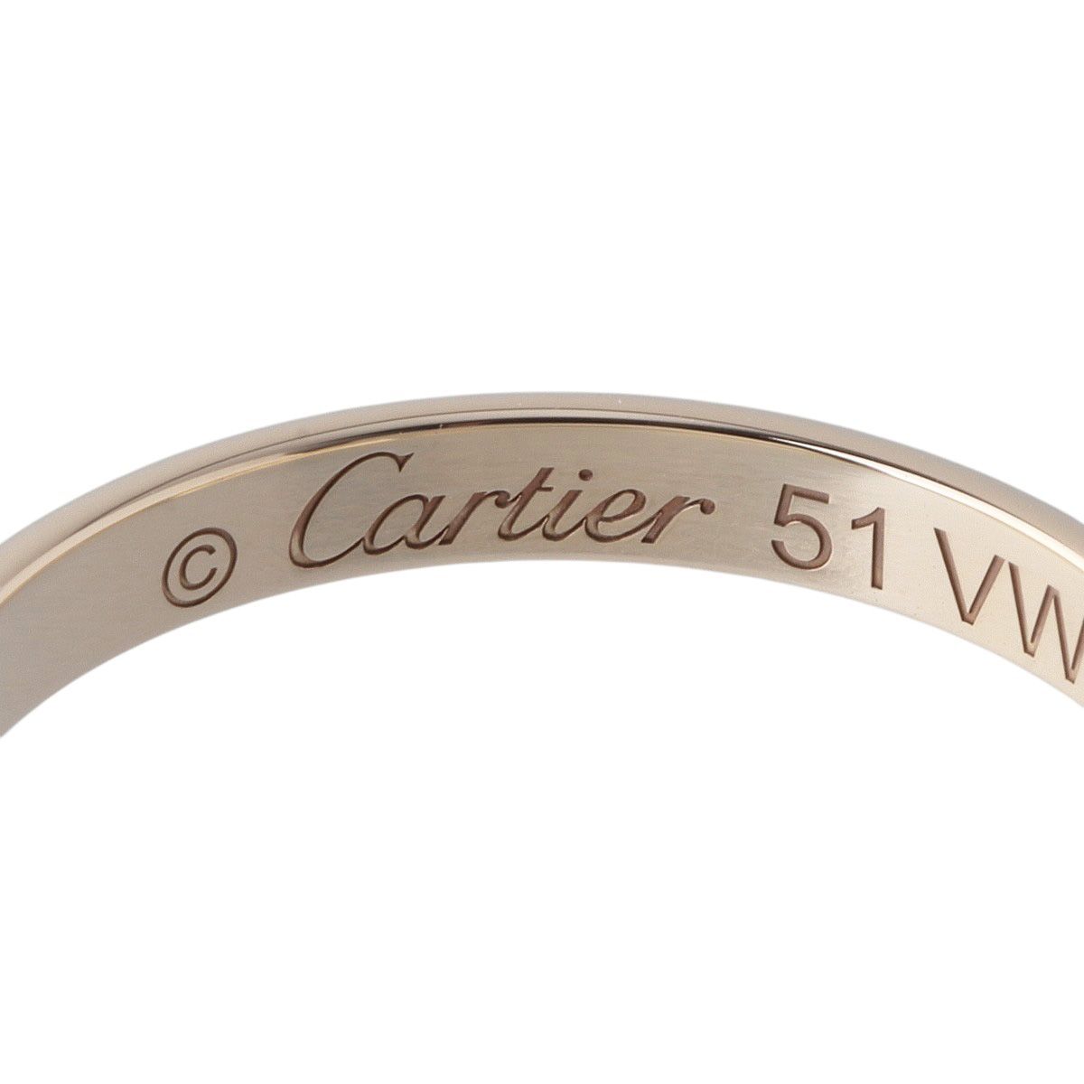カルティエ 1895 ウェディング リング #51 幅2.3mm Au750YG 新品 カルティエ 1895 ウェディング リング #51 幅2.3mm Au750YG 新品