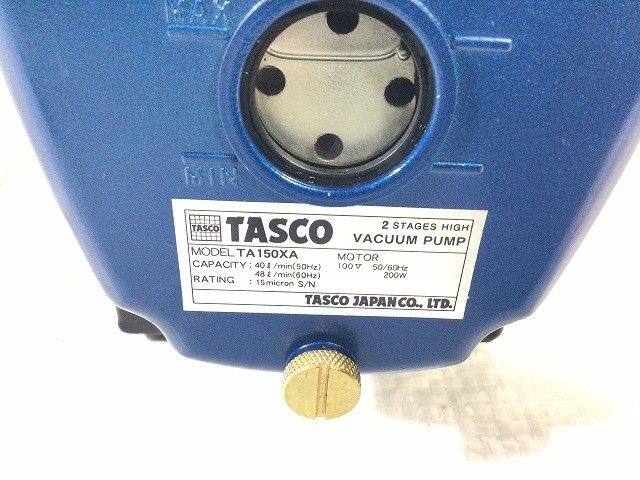 ☆比較的綺麗☆TASCO タスコ 100V オイル逆流防止弁付高性能ツー 