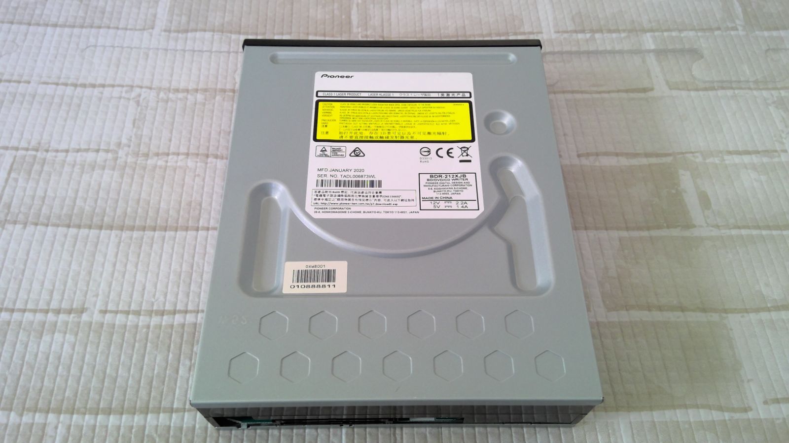 【A1-1-0051】Pioneer BDR-212XJB 内蔵BDドライブ 8,030円