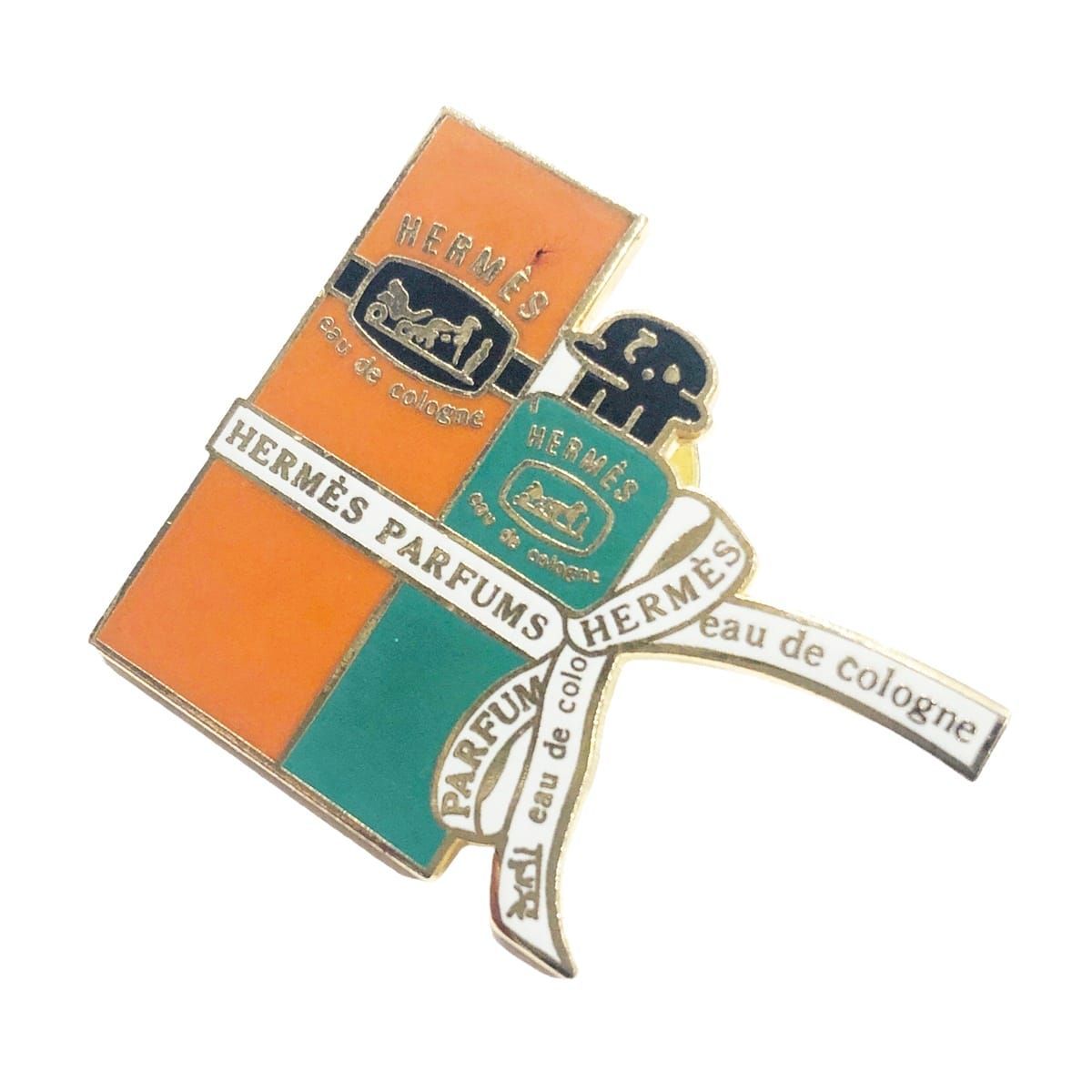 中古】 HERMES エルメス ブローチ 香水 モチーフ ピンブローチ