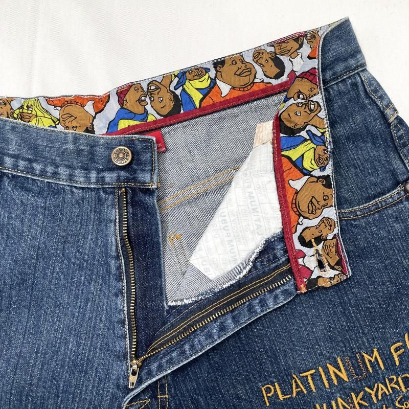 中古】PULATINUM FUBU デニムハーフパンツ W40 インディゴ