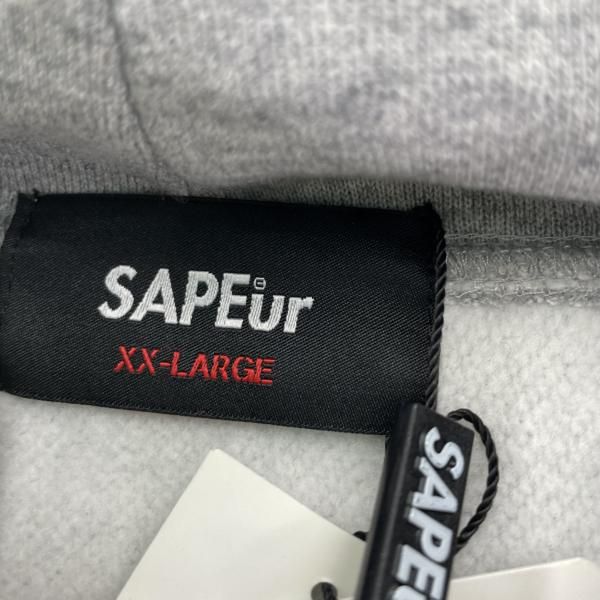 【中古】SAPEur 浜田雅功 スウェットパーカー サイズXXL グレー サプール[91][240091407126] 中古】SAPEur 浜田雅功 スウェットパーカー サイズXXL グレー サプール