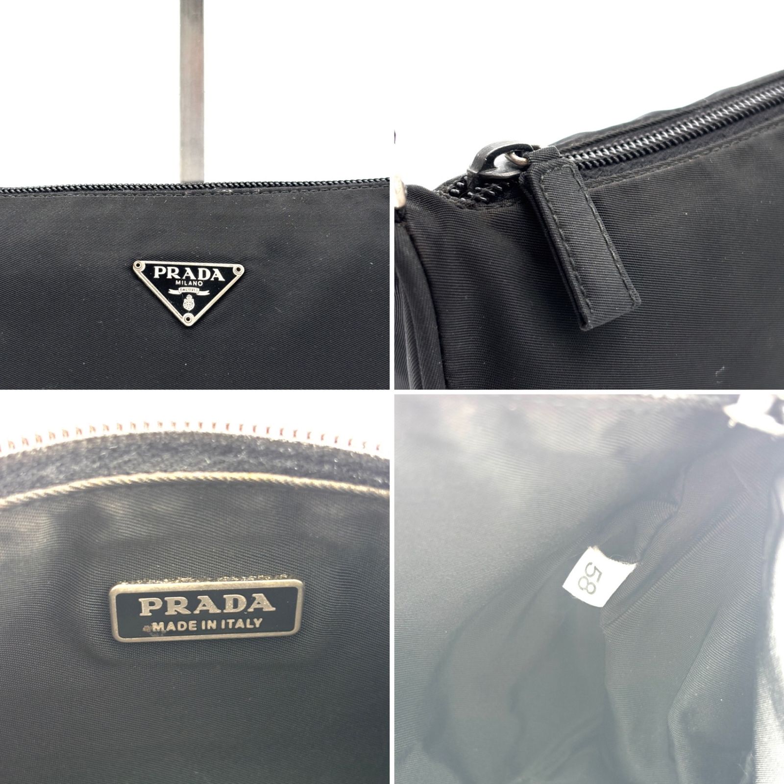 美品 PRADA プラダ アクセサリーポーチ ハンドバッグ ミニバッグ 