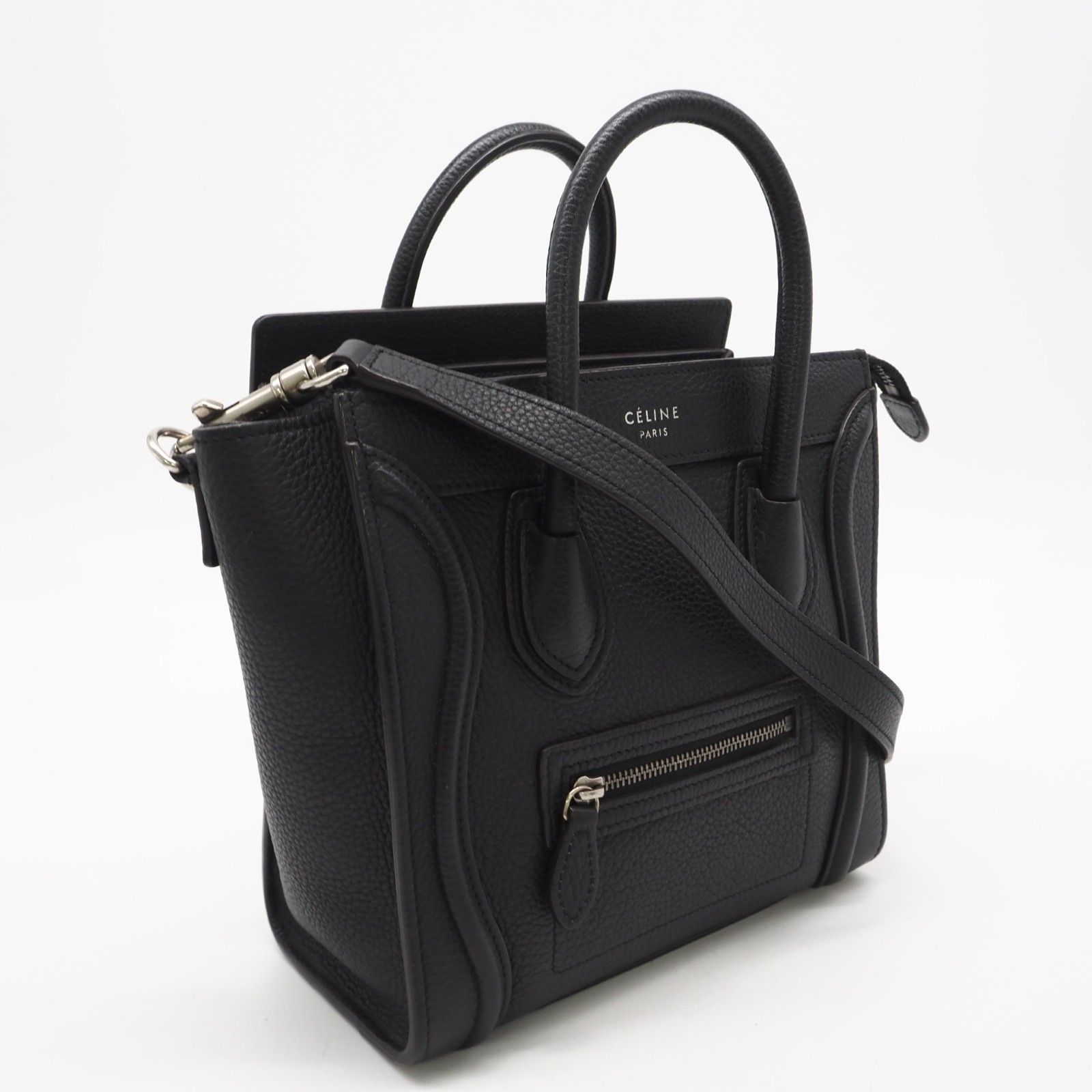 ☆3日以内返品可☆ 美品 CELINE セリーヌ ラゲージ ナノショッパー 