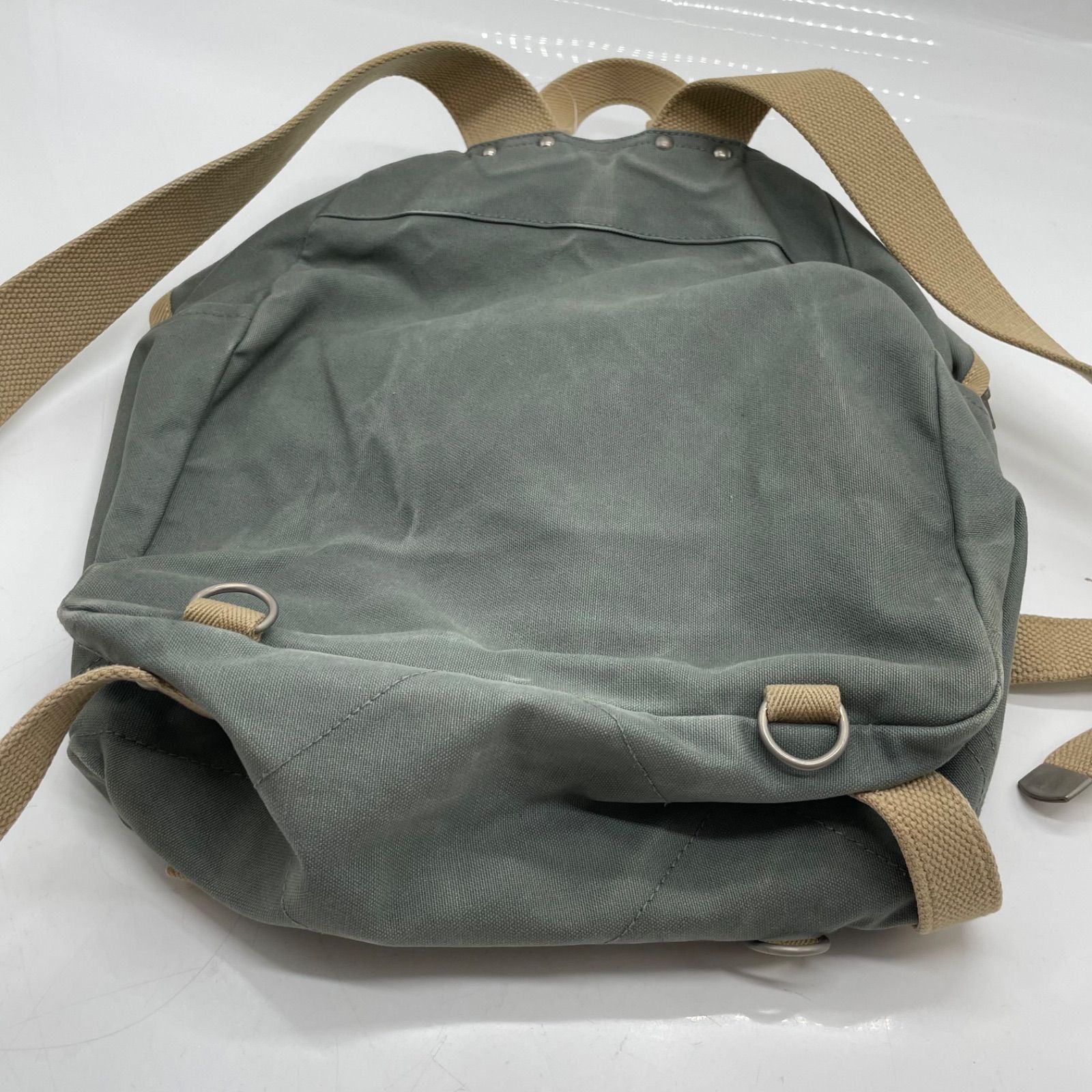 BN8355□一澤帆布 キャンバス リュック カーキ系 廃番 レア - メルカリ