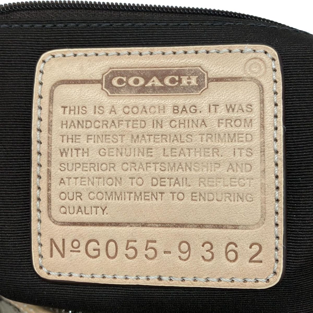 COACH(コーチ) ショルダーバッグ シグネチャーソフトスリムダッフル 9362 カーキ×ライトブラウン レザー COACH(コーチ) ショルダーバッグ シグネチャーソフトスリムダッフル