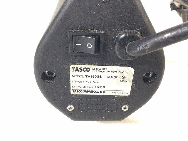 ☆中古品☆ TASCO タスコ 100V ウルトラミニツーステージ 真空ポンプ 
