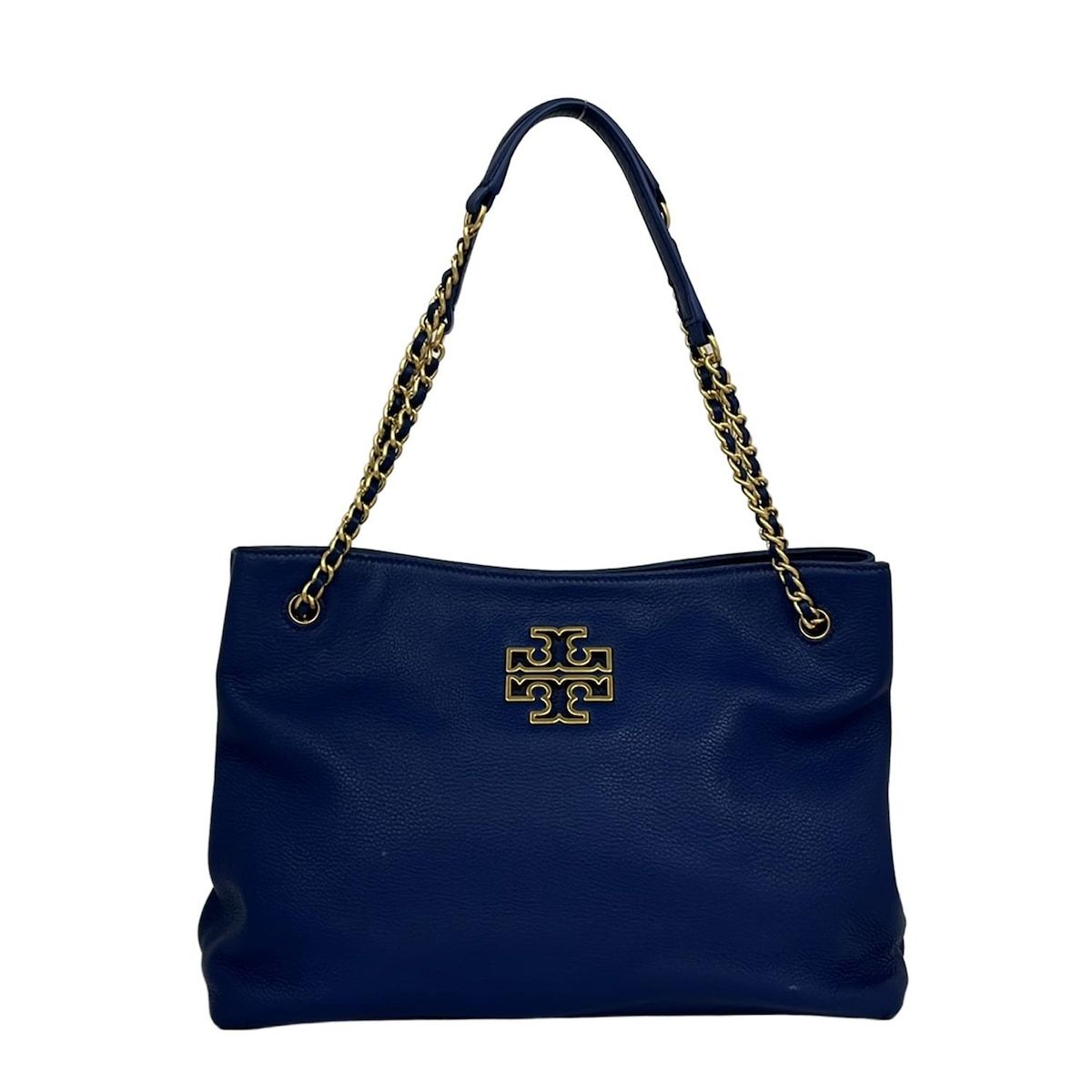 TORY BURCH(トリーバーチ) トートバッグ美品 ネイビー チェーン 