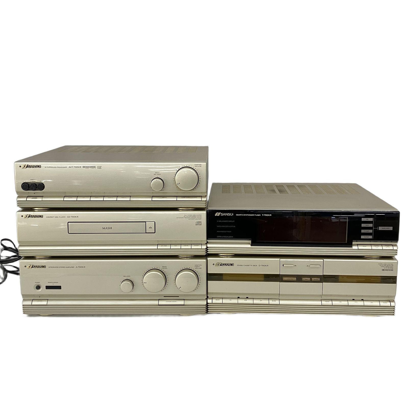 SANSUI T-700XR AVP-700XR A-700XR CD-700XR D-700XR システムコンポ 現状品 ジャンク S11071067