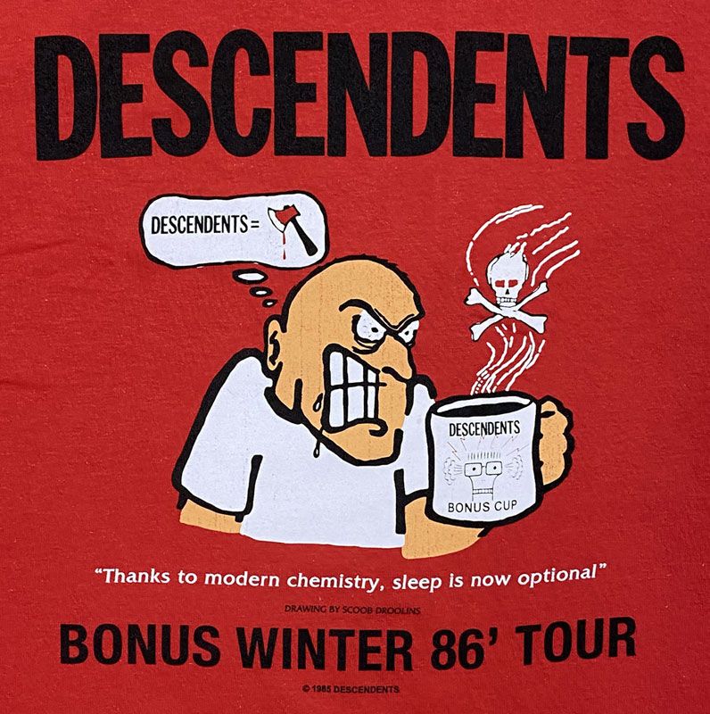 デセンデンツ・DESCENDENTS・BONUS WINTER TOUR 86・EU版・Tシャツ