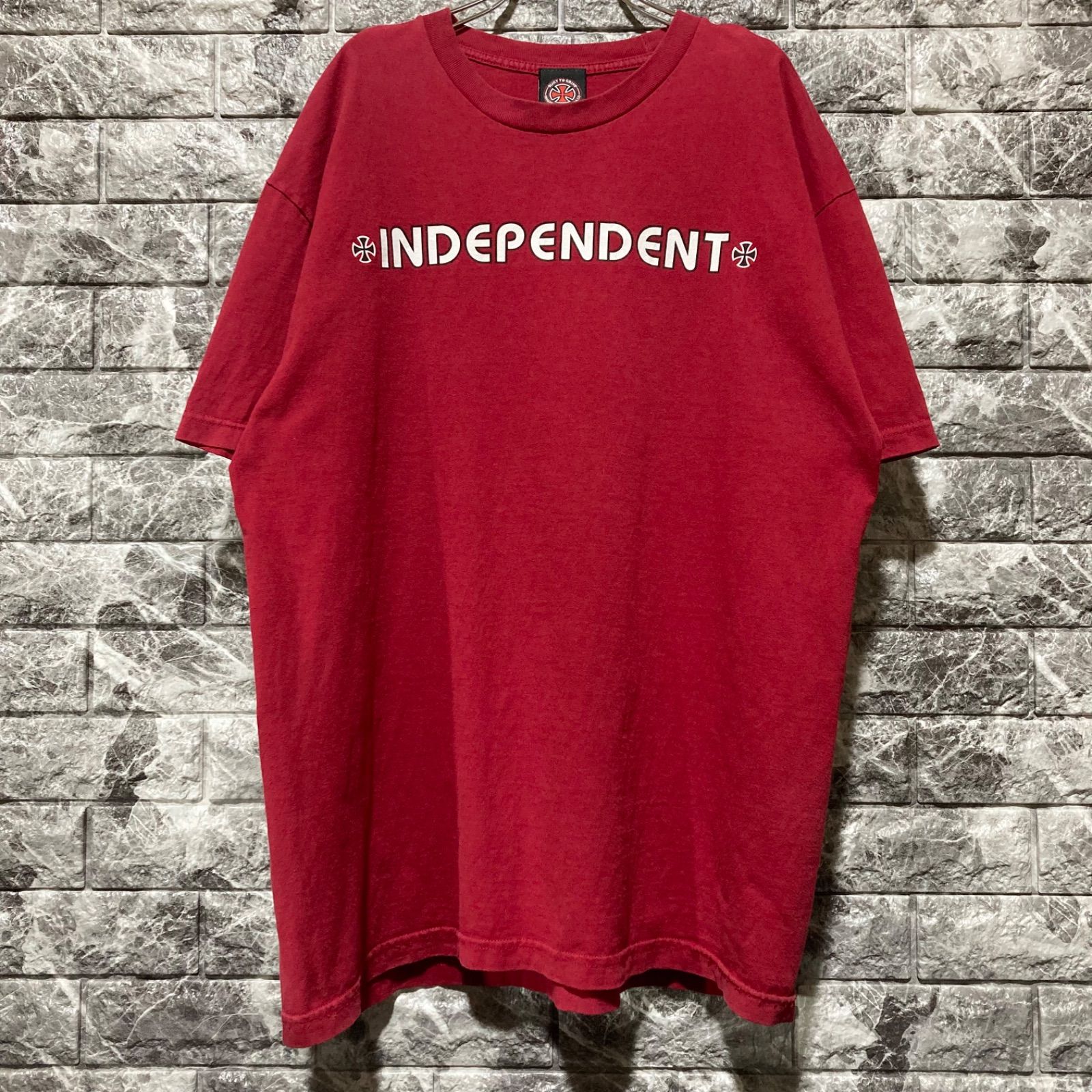 INDEPENDENT Tシャツ XL インディ インディペンデント レッド 赤 ④ 