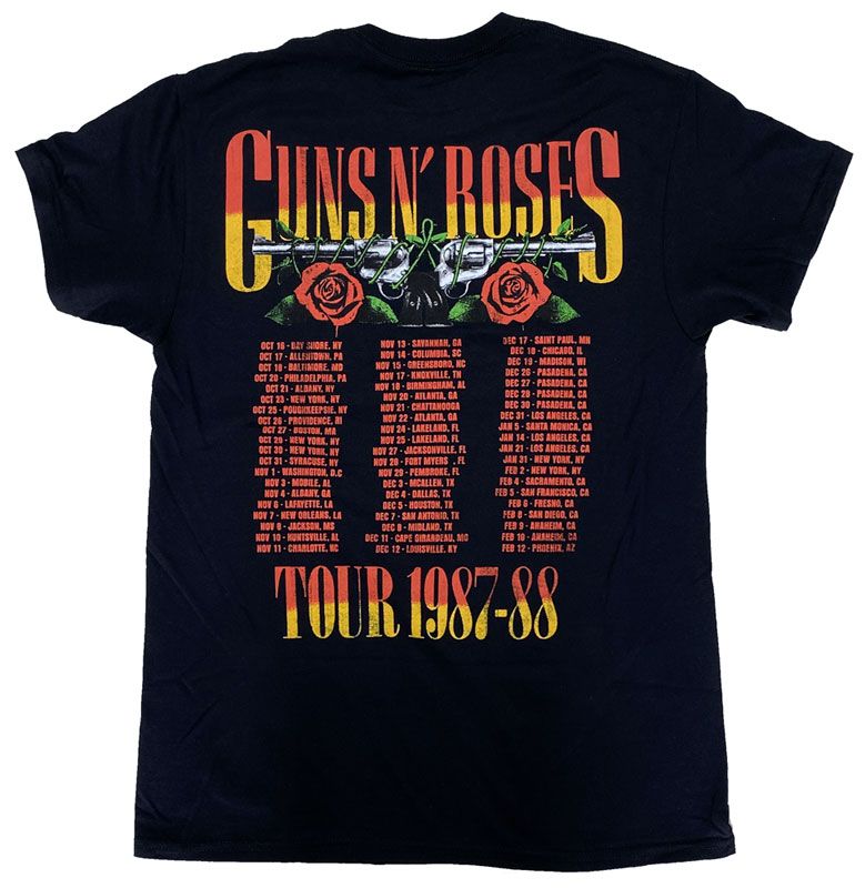 ガンズ アンド ロゼース・GUNS N ROSES・87-88TOUR・Tシャツ・ ロックT