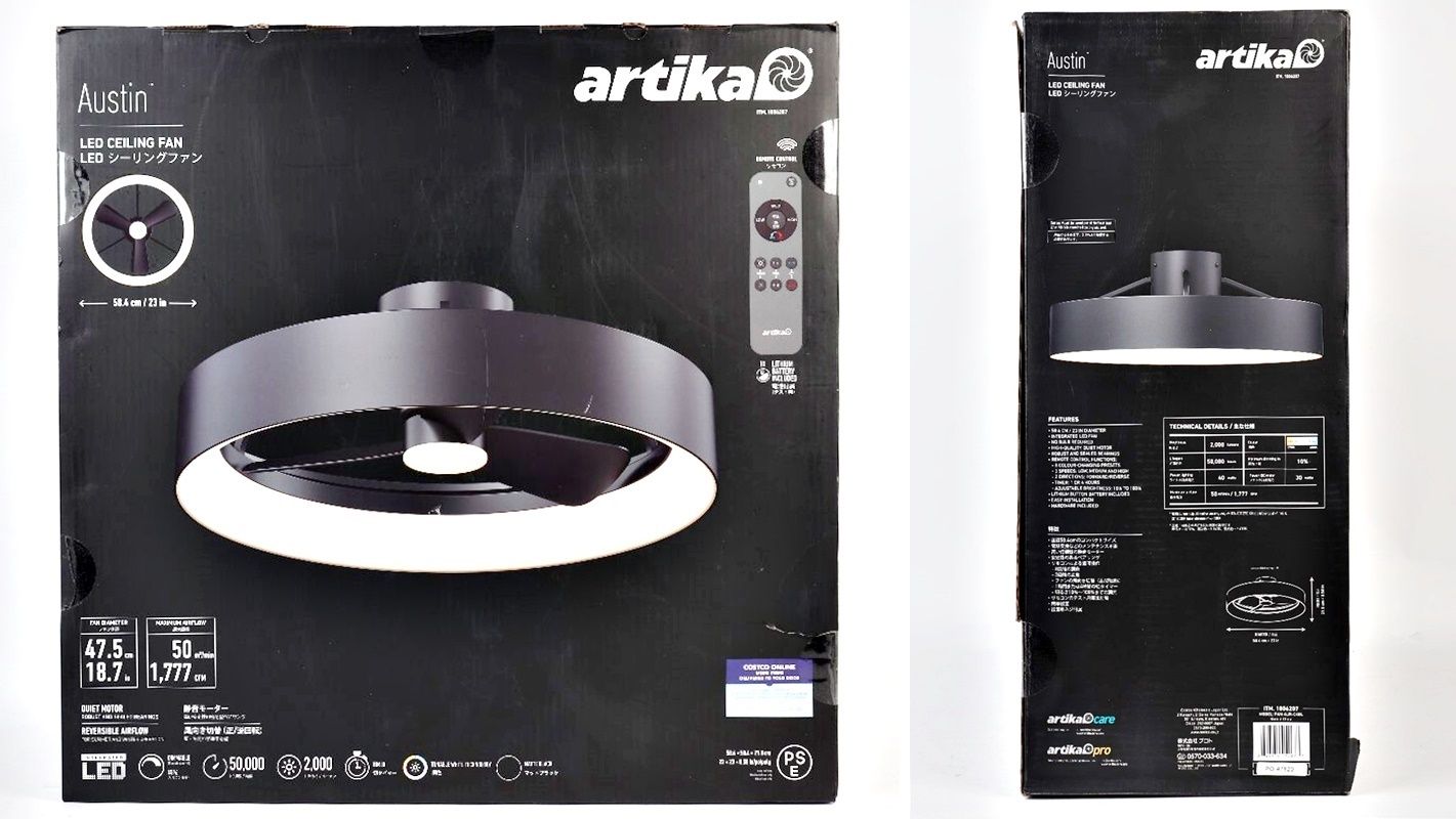 ☆未使用　ARTIKA　LEDシーリングファン　FAN-AUR-C4BL ☆未使用 ARTIKA LEDシーリングファン FAN-AUR-C4BL - メルカリ
