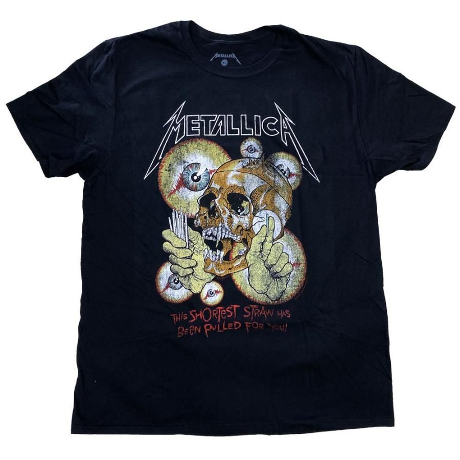 メタリカ・METALLICA・SHORTEST STRAW VINTAGE・U.S.A.版・Tシャツ・ロックTシャツ・オフィシャルバンドTシャツ L