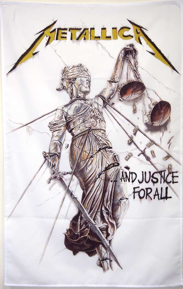 METALLICA・JUSTICE FOR ALL・布ポスター・メタリカ・オフィシャル 