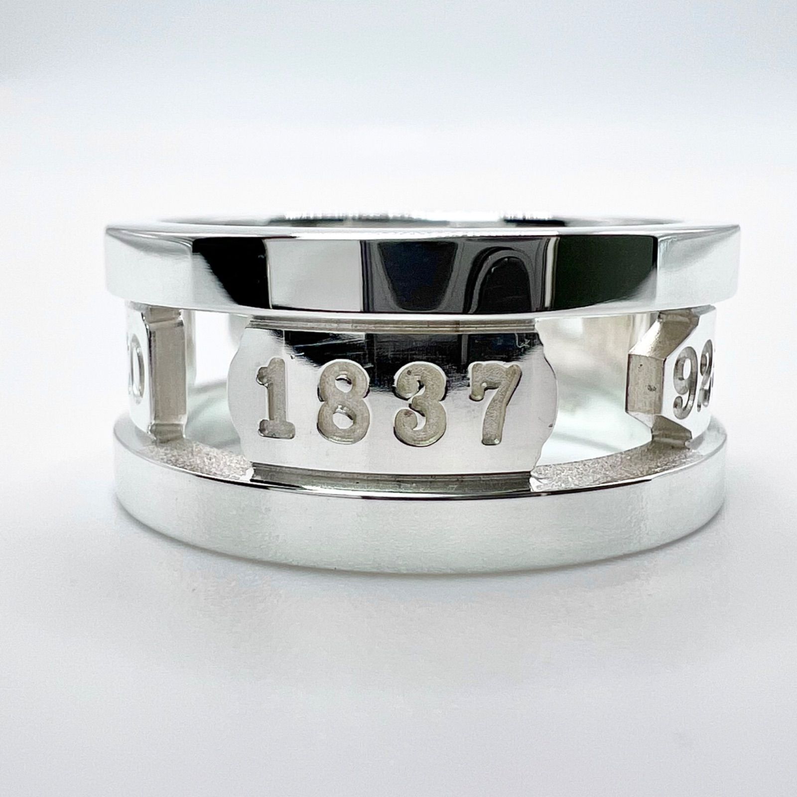 極美品 ティファニー 1837 エレメント リング 15号 TIFFANY&CO. SV 925 