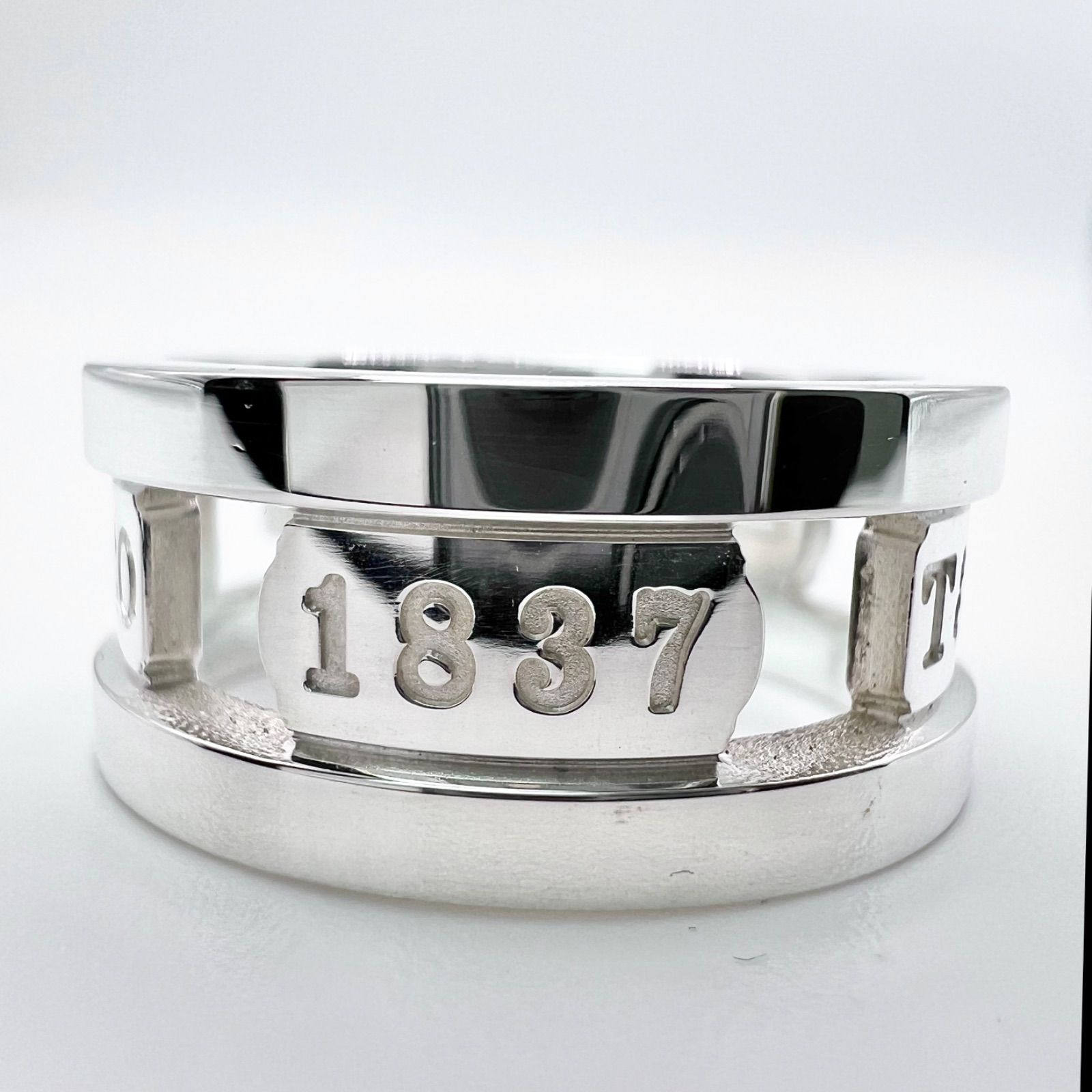 極美品 ティファニー 1837 エレメント リング 15号 TIFFANY&CO. SV 925