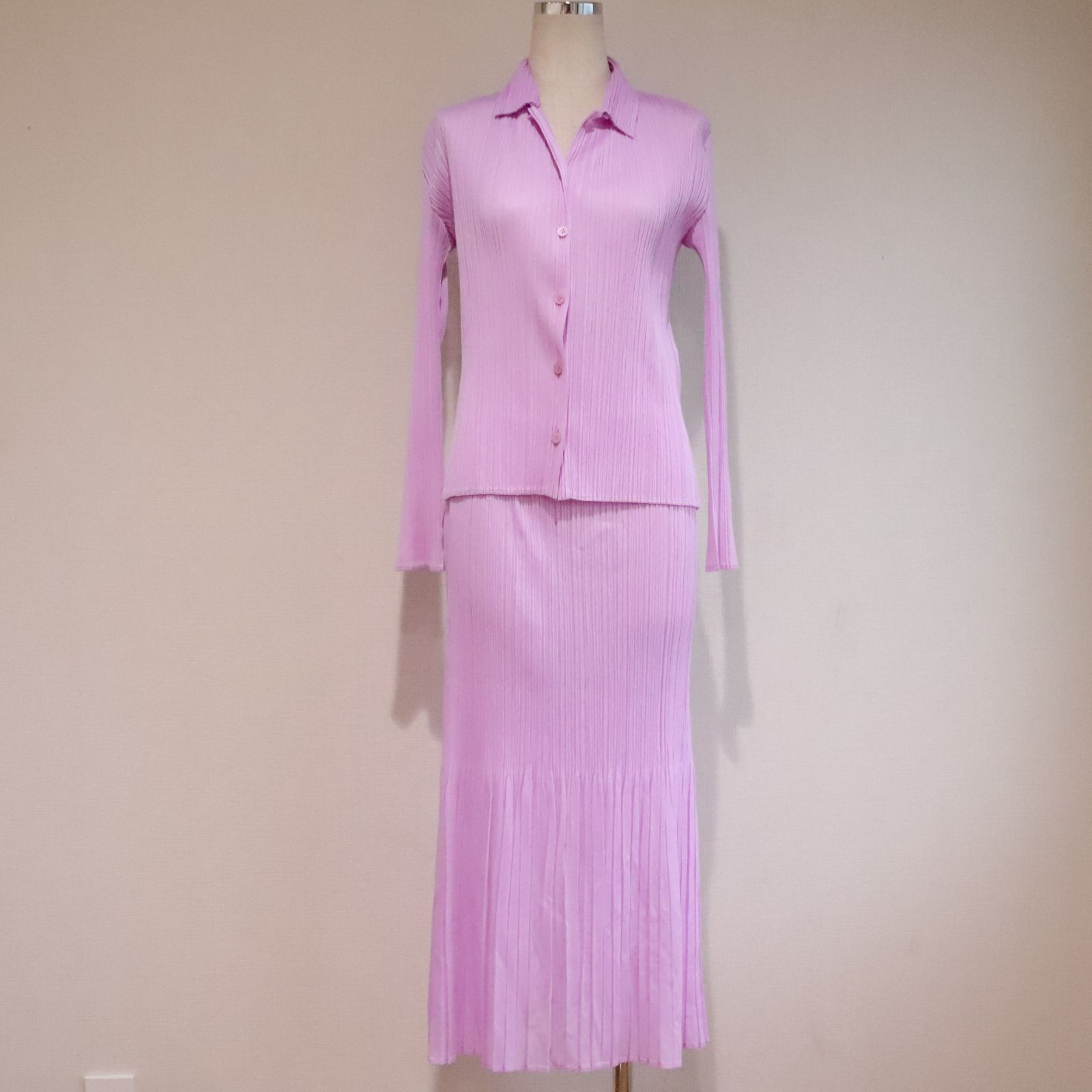 PLEATS PLEASE プリーツプリーズ セットアップ スカート ブラウス 