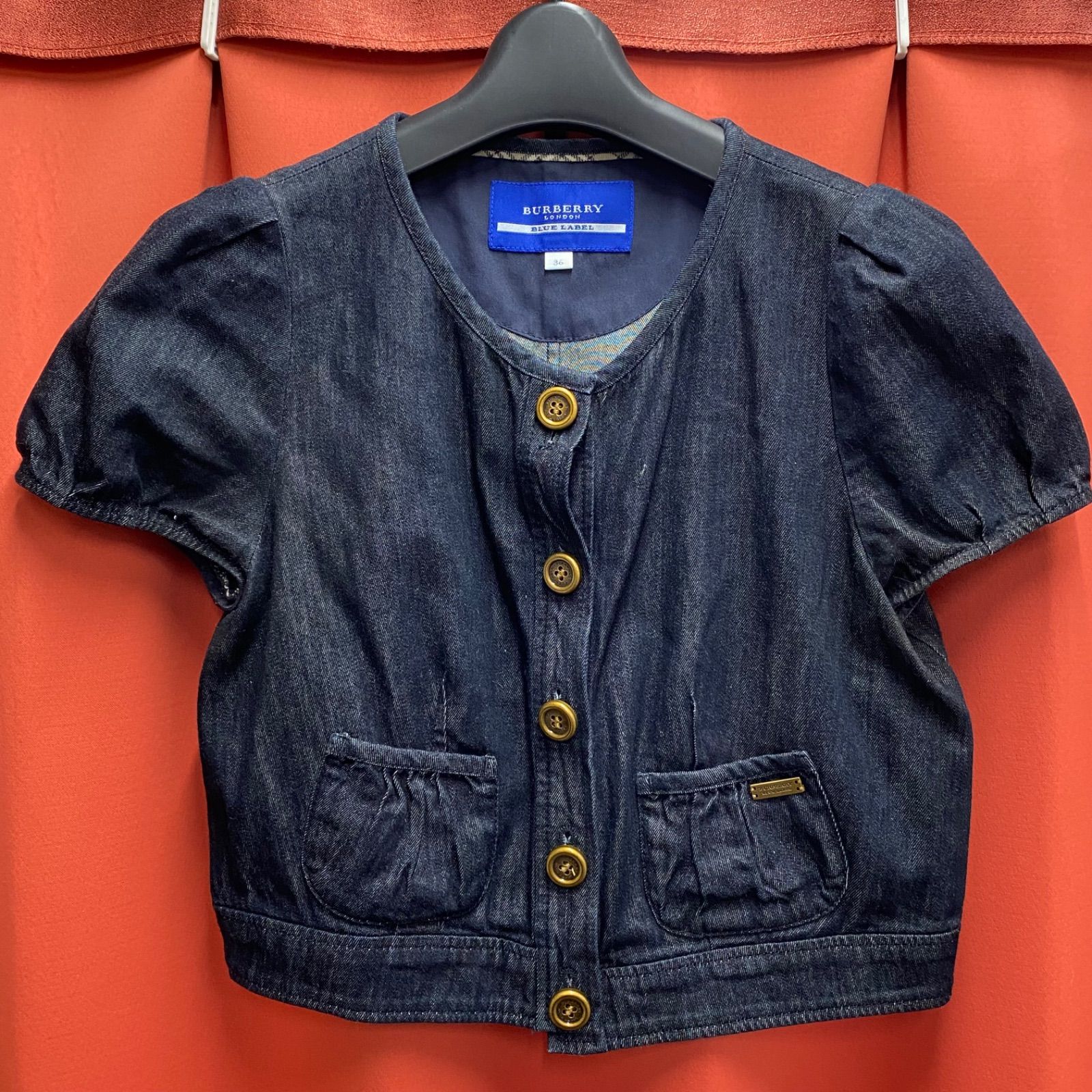 BURBERRY バーバリー ブルーレーベル 半袖 デニムジャケット BURBERRY バーバリー ブルーレーベル 半袖 デニムジャケット