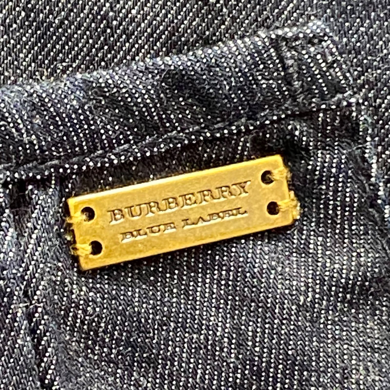BURBERRY バーバリー ブルーレーベル 半袖 デニムジャケット トップス 