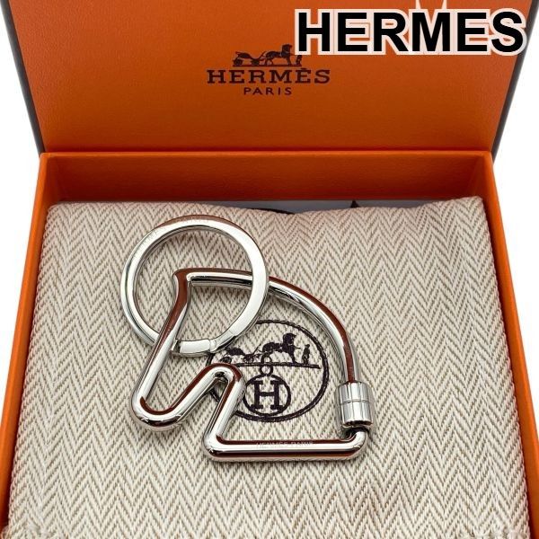 ○ エルメス HERMES シュヴァル Cheval キーリング キーホルダー 