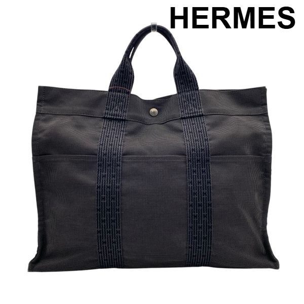 ○ エルメス HERMES エールライン MM トートバッグ ハンドバッグ Hロゴ 