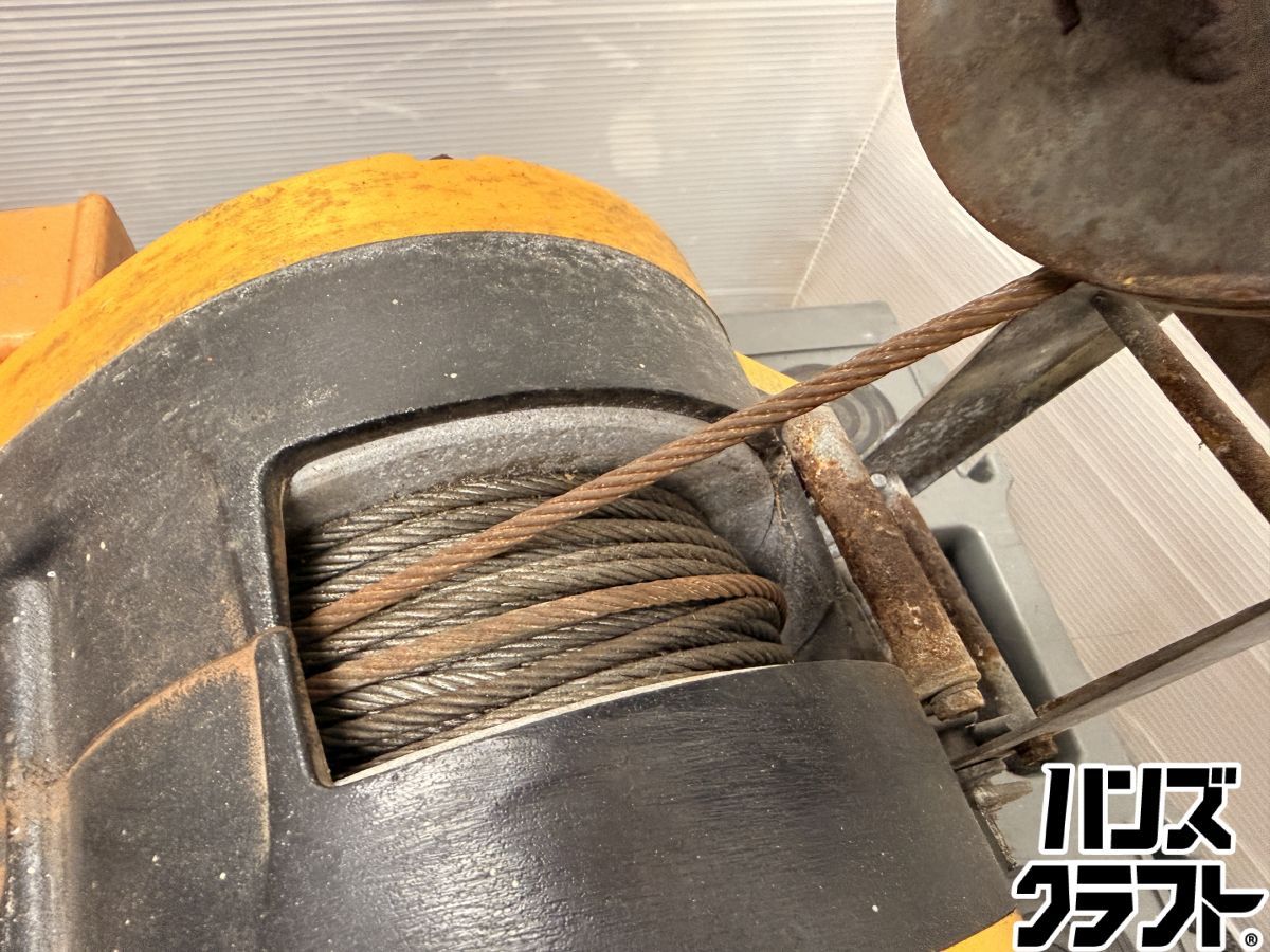 ♪ 配送不可【引取限定】RYOBI ウインチ WI-195 最大吊揚荷重200kg 