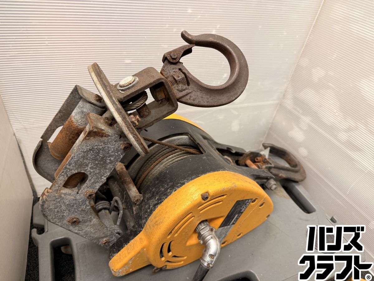 ♪ 配送不可【引取限定】RYOBI ウインチ WI-195 最大吊揚荷重200kg 