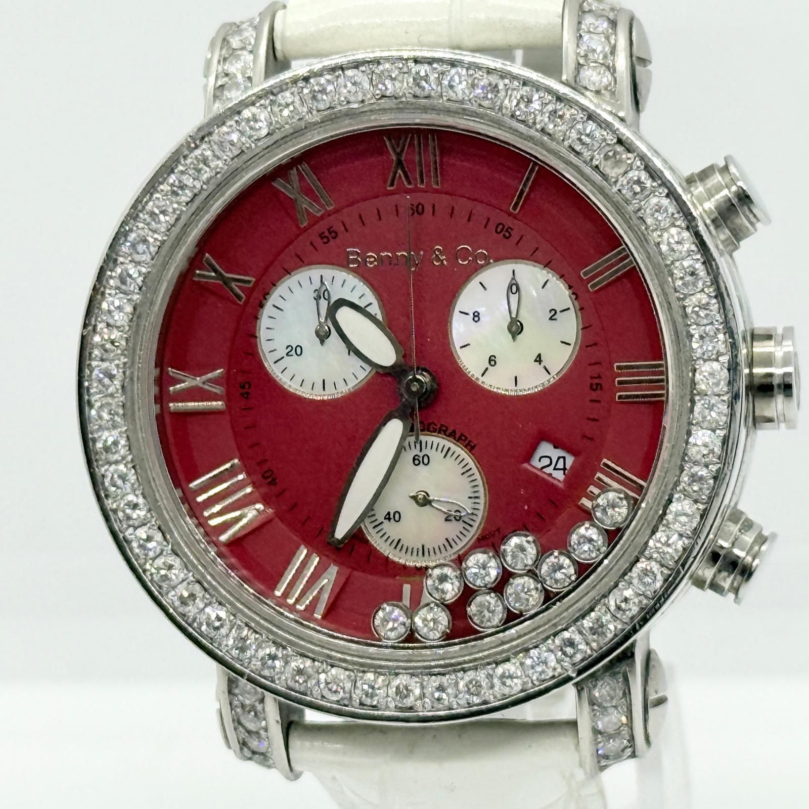 Benny&Co. ベニー＆コー クロノグラフ BG00487 レッド QZ メンズ 
