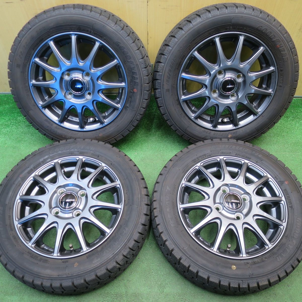 ほぼ未使用！25年！キレイ☆スタッドレス 155/65R13 グッドイヤー 