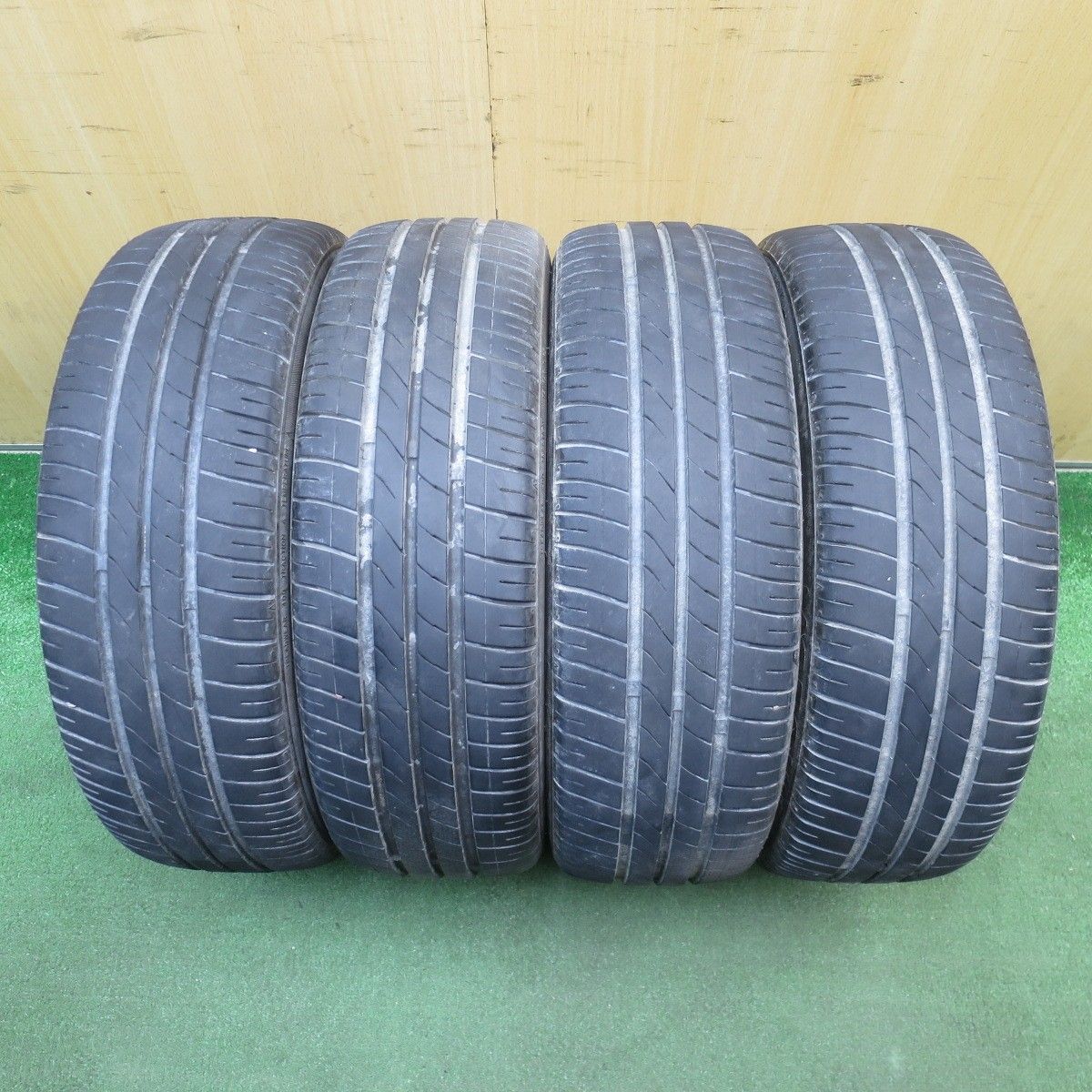 バリ溝！22年！9.5分☆スズキ パレット 純正 165/55R14 マーキス CST 
