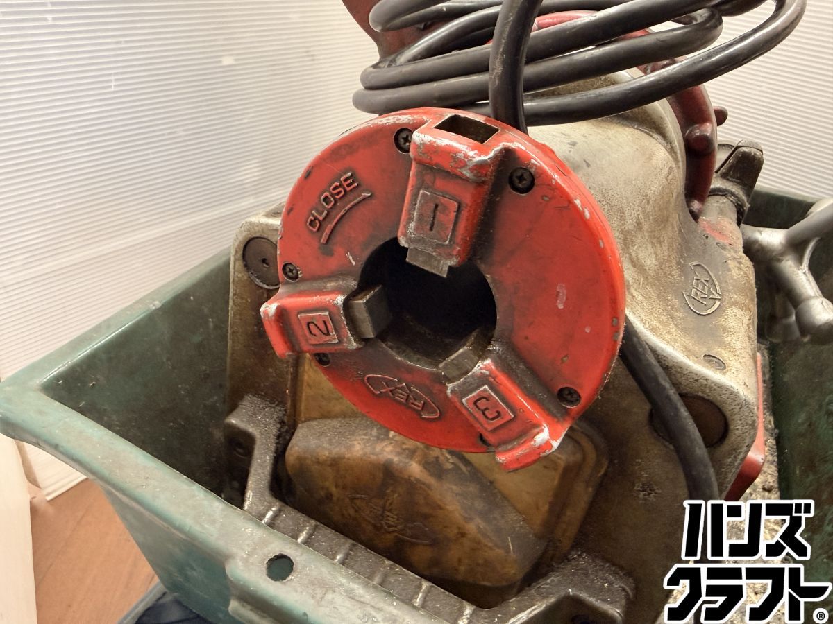 ♪ 配送不可【引取限定】 REX 旋盤ねじ切り機 N40A? ダイヘッド×3 替刃 