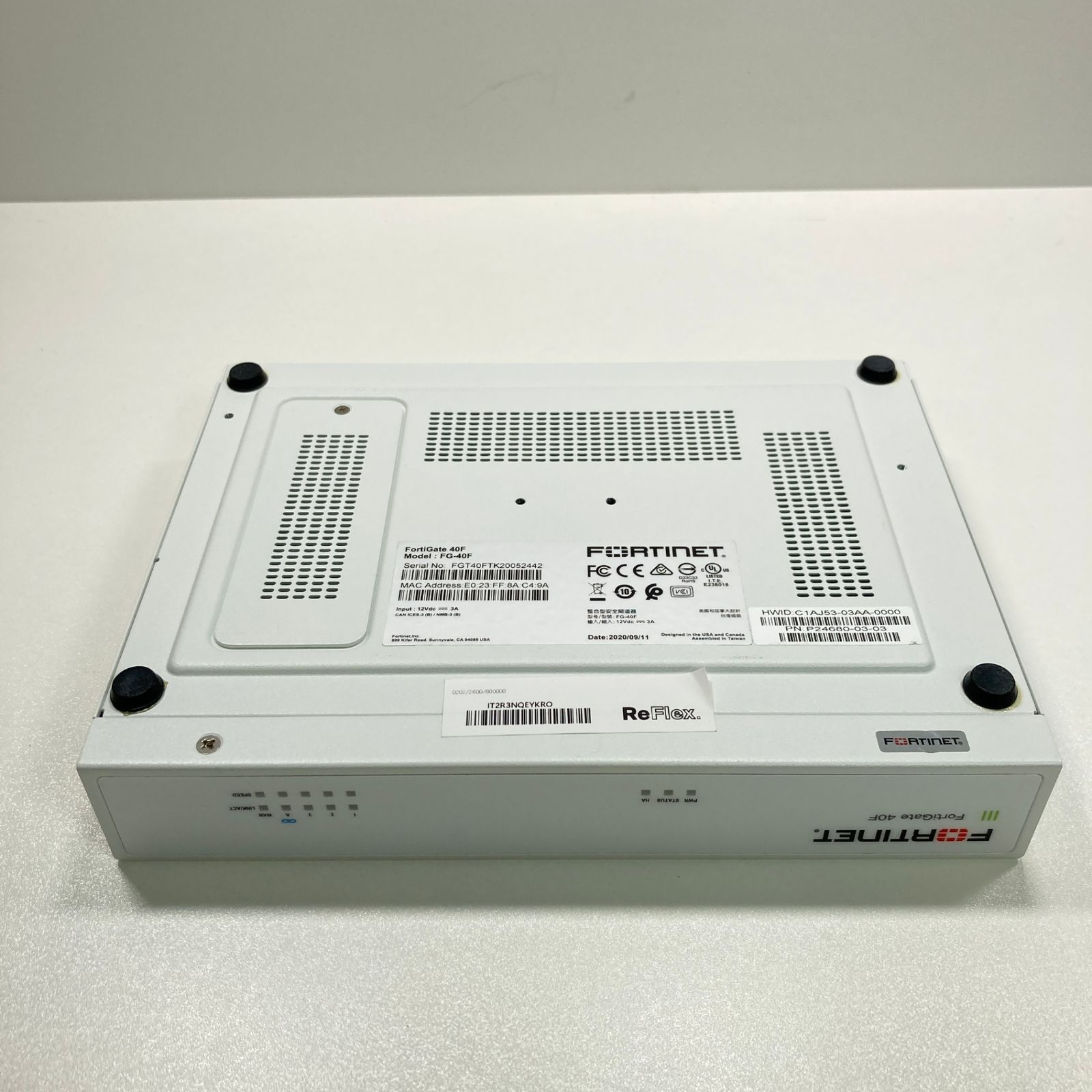 【中古】 FortiGate 40F（初期化済み） 中古】FortiGate 40F (初期化済) 7日間保証 - メルカリ
