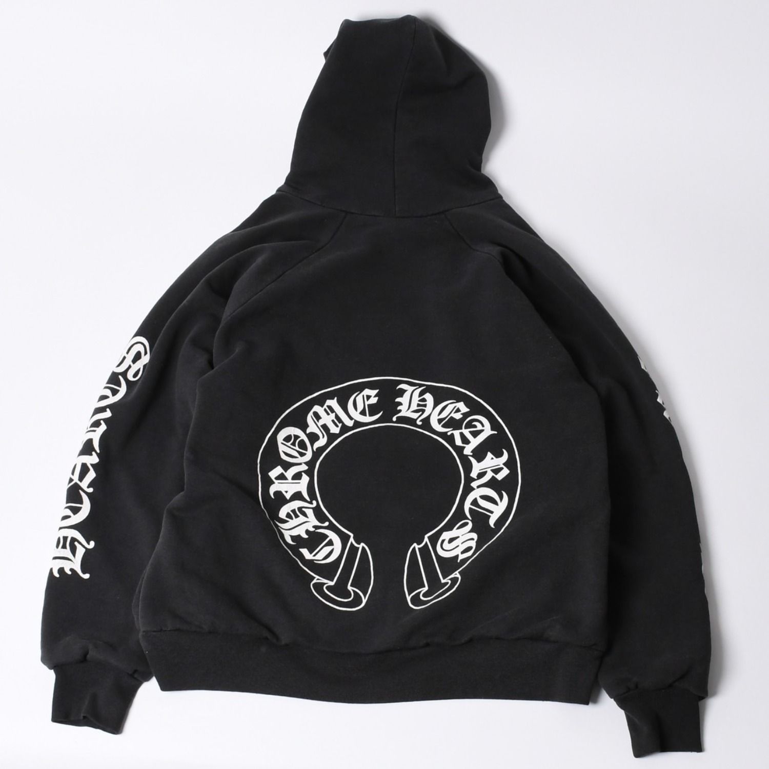 Chrome Hearts クロムハーツ RN 91210 ホースシューバックプリント ブラック サイズL 美品 中古 4a000462 Chrome Hearts - Chrome Hearts クロムハーツ RN 91210 ホースシュー