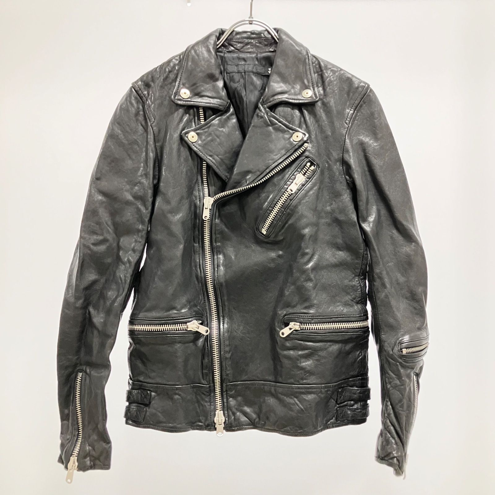 FUGA フーガ レザー 本革 羊革 ライダース ジャケット 上着 アウター 