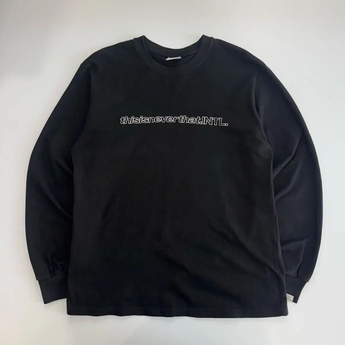 M) ディスイズネバーザット Spellout 長袖 Tシャツ ディスイズネバー 