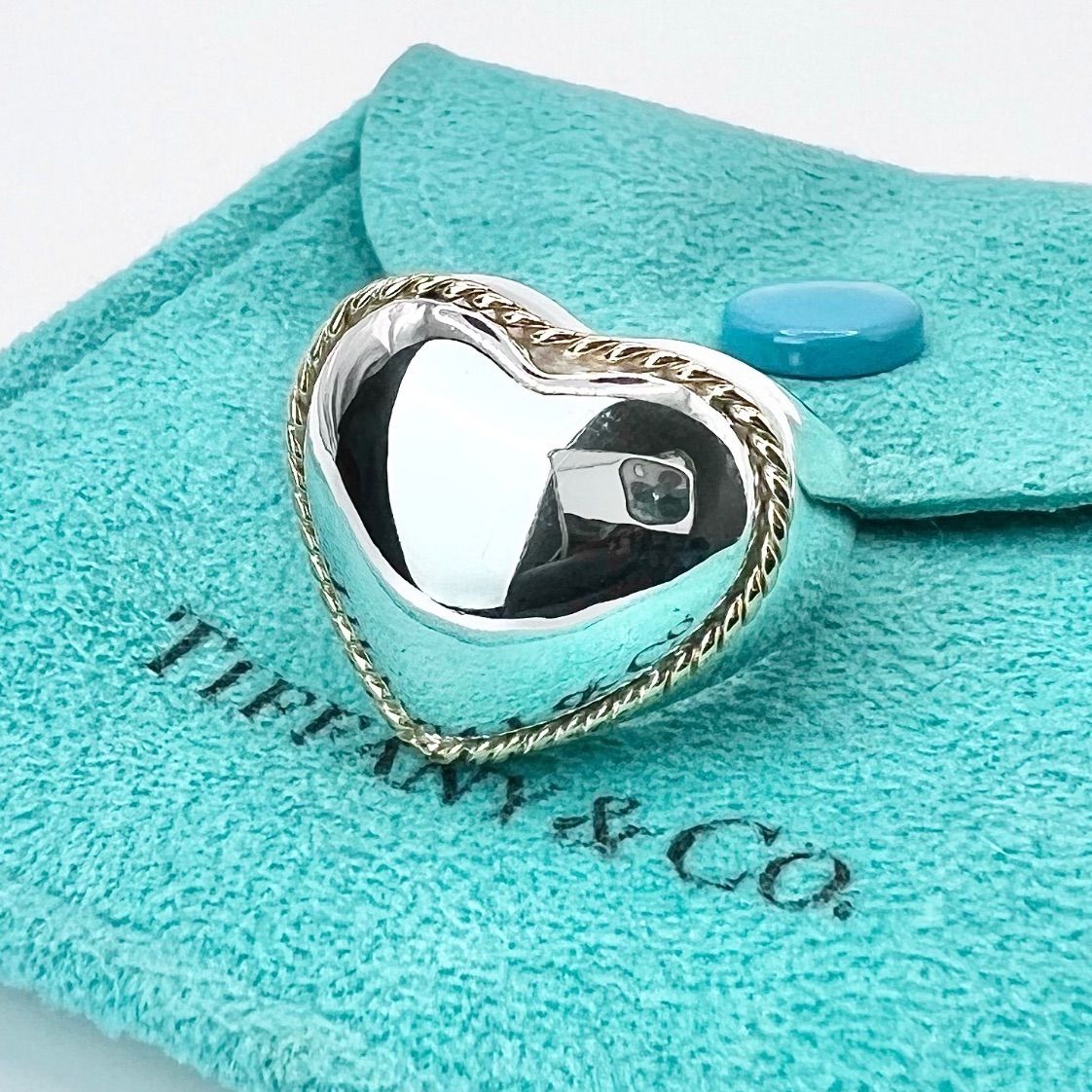 ☆ティファニー/Tiffany&Co. SV925・750 ラブノット バングル/K18