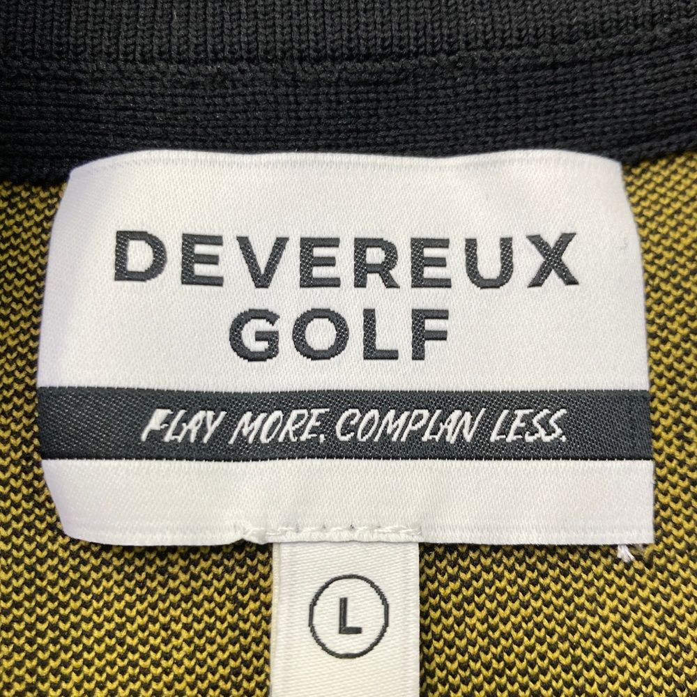サイズ：L DEVEREUX GOLF デヴァローゴルフ ニットセーター ブラック系